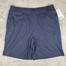 Dude Robe Shorts Mens L / XL Blue 8" Inseam Terry Lined Luxury Loungewear Sleep