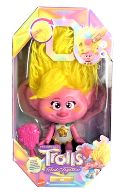 Trolls Rainbow HairTunes''Viva'' Doll Plays Music&Sounds Hair Lights Up New In Box