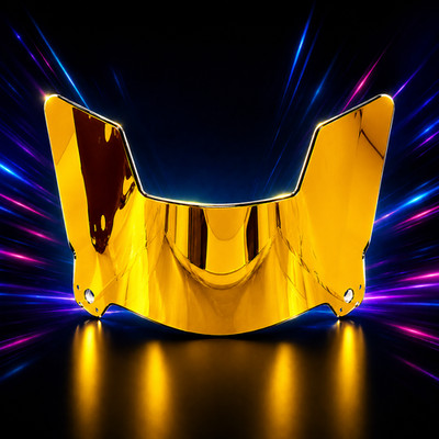 Mini Size Football Helmet Visor (HARD STYLE). Your Choice Clip Color