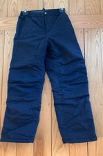 Lands End Kids Boys Grow A Longs Snow Ski Snowboard Pants Size 14 Navy Blue