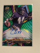 2024 Topps Resurgence CHUCK FOREMAN Green Refractor Autograph AUTO RA-CFO! #/175