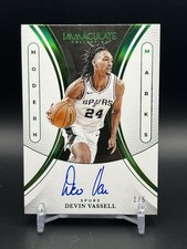 2024-25 Immaculate Modern Marks DEVIN VASSELL Auto 1/5🔥 Emerald #MM-DVS Spurs
