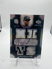 2007 Upper Deck Black 4/75 Hanley Ramirez #18 Auto 0f8