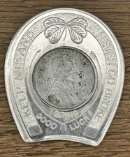 1943 Lincoln Cent Keep Me and Never Go Broke I Bring Good Luck Racine Numismatic