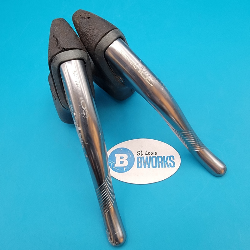 Vintage Shimano 105 BL-1051 Brake Lever Set Aero SLR Drop Bar Grey   l29
