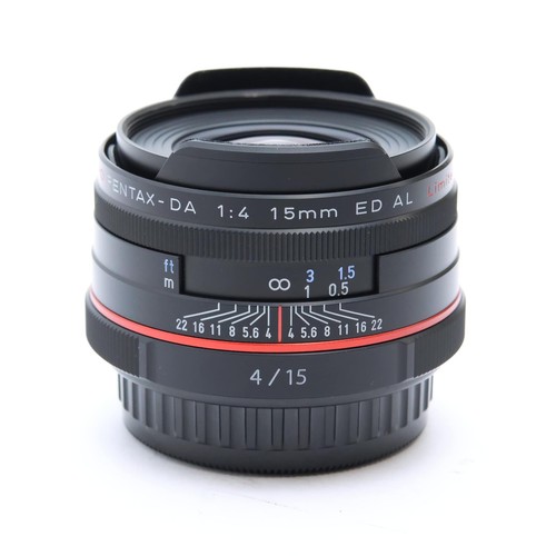 PENTAX HD DA15mm F/4 ED AL Limited Black -Near Mint- #303