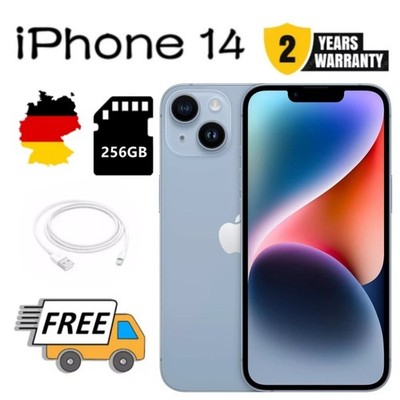 NEU Apple iPhone 14 - 256GB Blau (Ohne Simlock) (Dual-SIM)  24 Monate Garantie