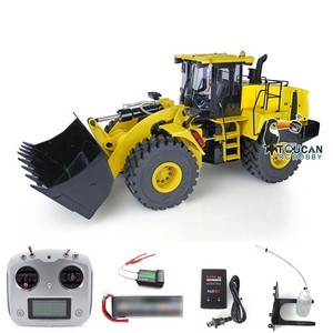 US Stock Metal 1/14 RC Hydraulic Loader Model WA470 980L w/ Light Sound Battery