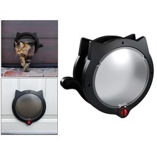 Cat Door for Pets with 4 Way Locking Cat Flap for Interior Door  Exterior Door