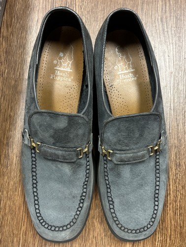 Vintage Hush Puppies Slipper Halbschuhe Rauch Wildleder Herren 8,5 Rockibilly USA OVP - Bild 3 von 9