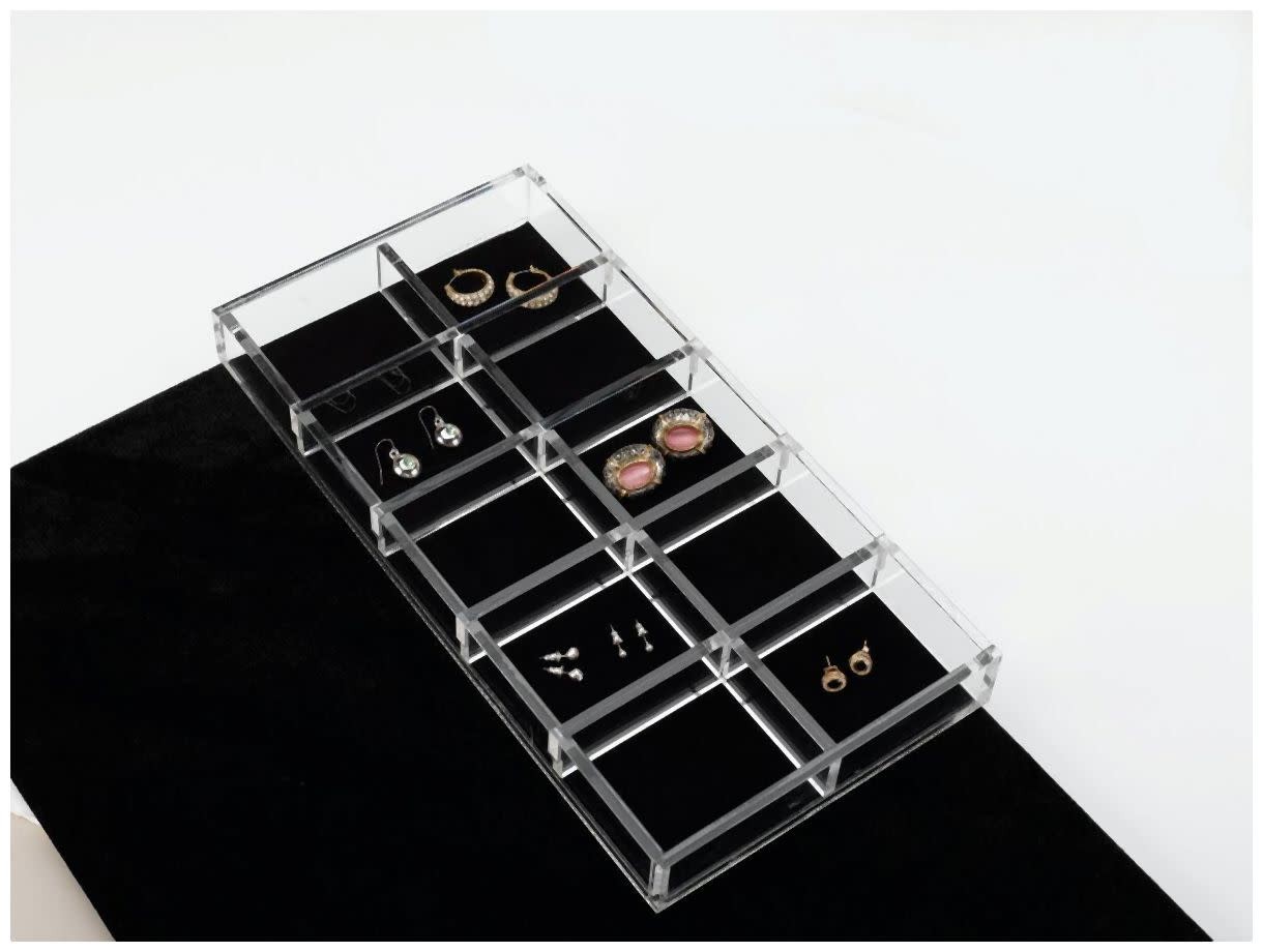 Rev-A-Shelf 11-5/8 Inch Clear Acrylic Jewelry Organizer for Closets