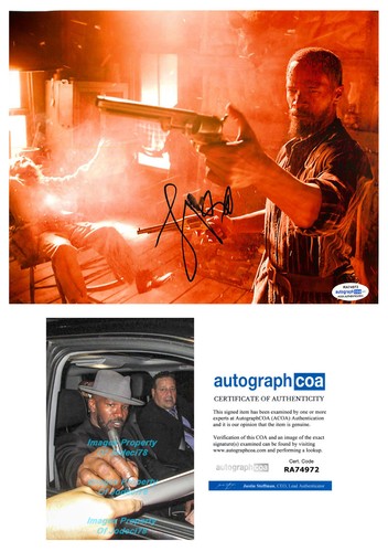 Jamie Foxx Signed Autographed DJANGO UNCHAINED 8x10 Photo PROOF ACOA