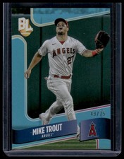 2024 Topps Big League Wrapper Redemption #WR-3 Mike Trout Blue #/75