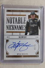 Kyle Busch - 2024 NASCAR National Treasures Racing Autograph Rowdy #8/25