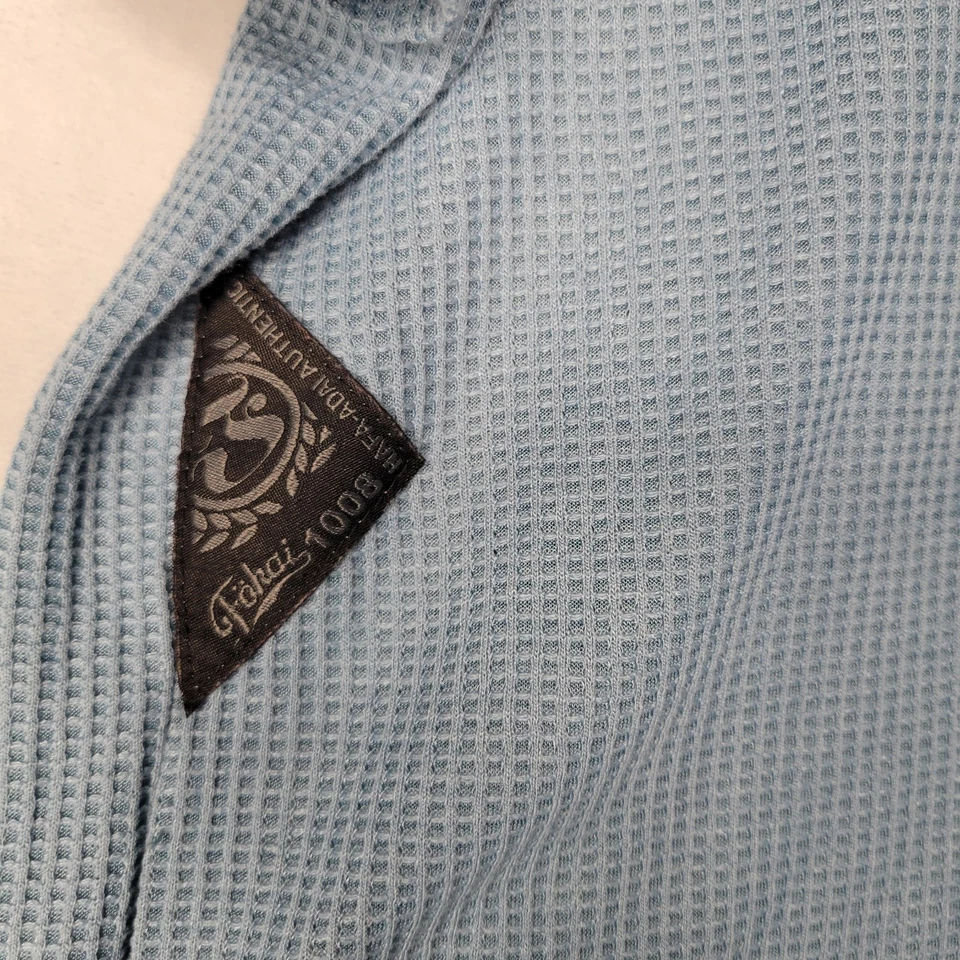 Fokai 衬衫成人男式 XXL 拼色短袖针织蓝色 — 第 4/4 张图片