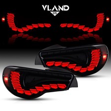 VLAND SMOKE GTS FULL LED Tail Lights For Toyota GT86 Subaru BRZ 13-20 Rear Lamps