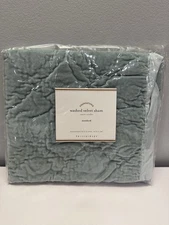 Pottery Barn Washed Velvet Sham Standard 26” X 20” Open Package New