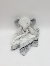 Cloud Island Elephant Blanket Lovey Gray White Striped Target Nursery 1