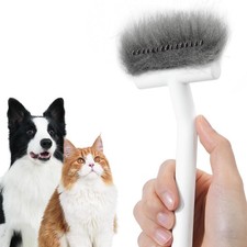 Deshedding Brush for Dogs Cats - Pet Grooming Rake Dematting Comb for All Fu