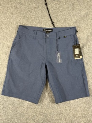 Travis Mathew Beck Chino Golf Shorts Mens 32 Blue Stretch Wrinkle Resistant NWT