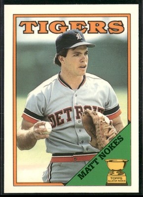 1988 Topps Tiffany Matt Nokes Rookie Detroit Tigers #645
