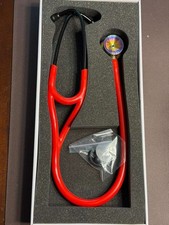 3M stethoscope Cardiology IV 6176 Red/Rainbow with Black Tube