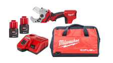 Milwaukee M12 PVC Cutter Kit 12V 2×3.0Ah Batteries & Bag – Ships from Japan