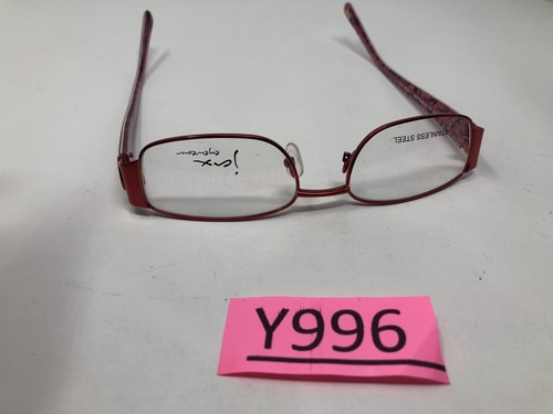 JAX EYEWEAR MOD 8330 50-17-135 536 RED PINK FULL RIM Eyeglasses Frame Italy Y996 - Picture 8 of 8