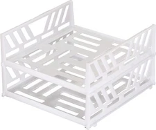 JUMBL Versatile Stackable Freezer and Fridge Shelves (Set of 2)