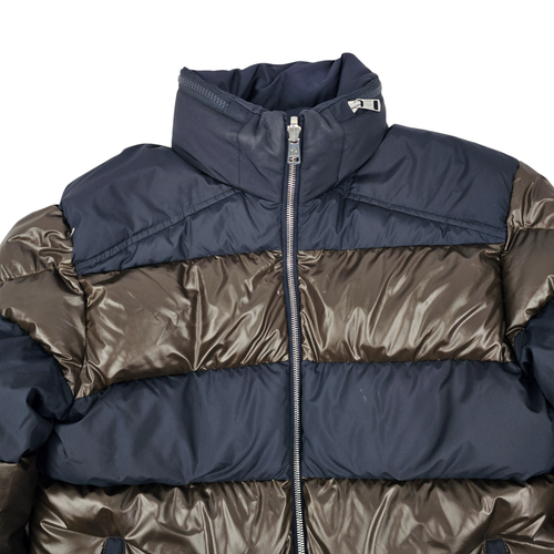 Giubbotto piumino reversibile Moncler Peclet uomo marrone navy taglia 1 - Foto 2 di 14