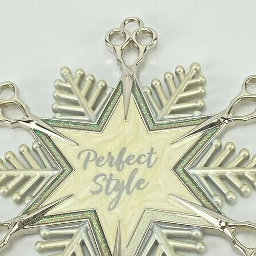 Hallmark Keepsake Holiday Style Perfect Style Scissor Snowflake Metal Ornament - Picture 5 of 5