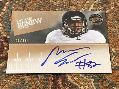 2012 Press Pass Signings Michael Egnew RC Rookie AUTO Gold /99 #PPS-ME