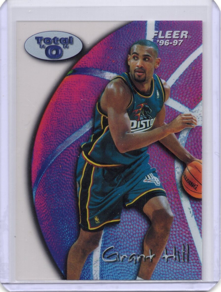 1996-97 Fleer GRANT HILL Total O acetate insert SP DETROIT PISTONS