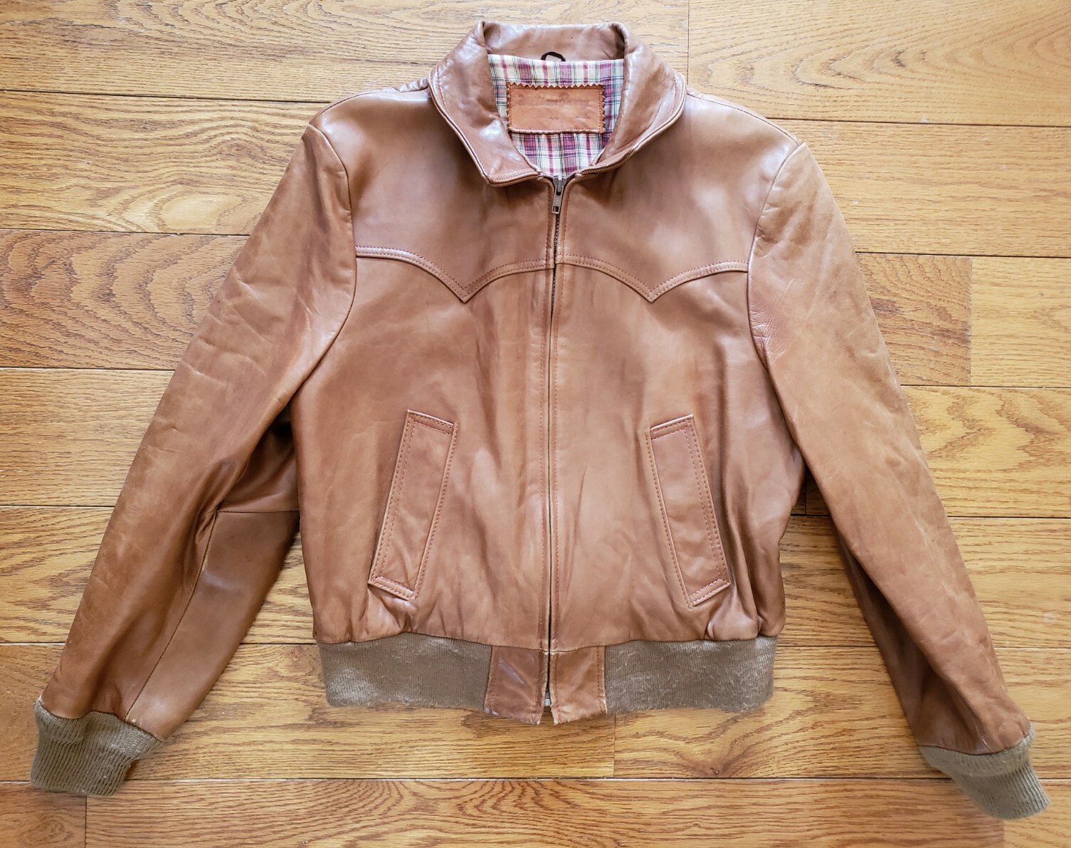 Vintage 70s William Barry Tan Leather 
