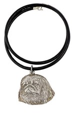 Pekingese, Pekinese, Peke - Necklace with dog, silver-plated pendant for dog fan