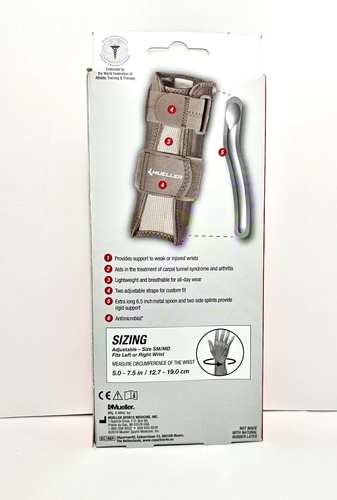 Mueller Sports Medicine Reversible Wrist Stabilizer w/Spoon Men Women LG/XL NEW - Picture 7 of 9
