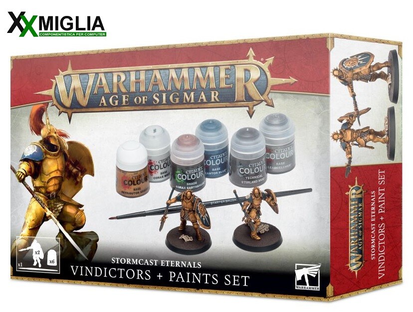 Warhammer Age of Sigmar - Vindictor + Set di Pittura 60-10
