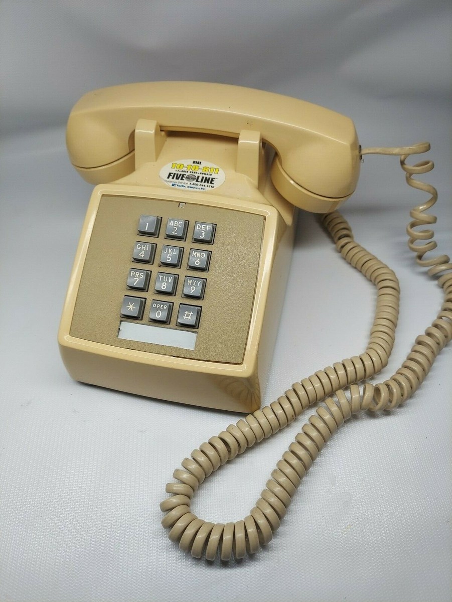 Vintage Western Electric Tabletop Push Button Telephone Off