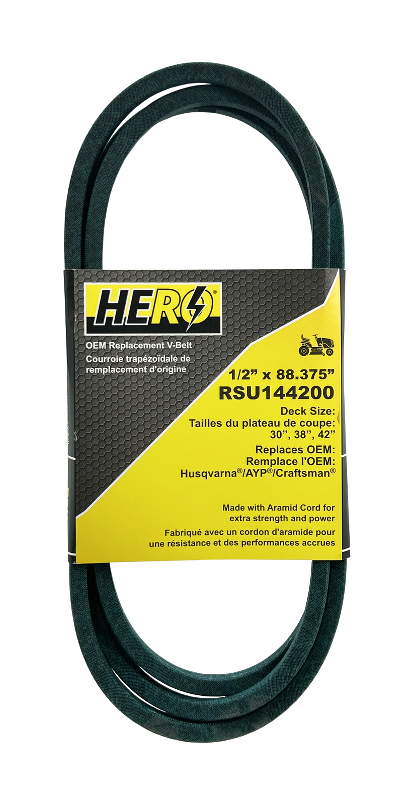 Stens OEM Ersatzriemen Für Rasenmäher – AYP 144200, 1,27 Cm Breit, 223,5 Cm Lang