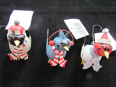 Novelty Jingle Bell Ornament Christmas mice bear snowman santa Jack 21pc LOT C