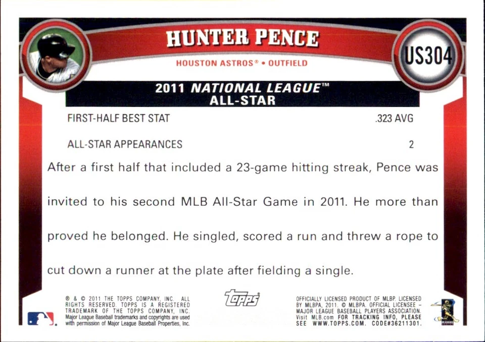 2011 Topps UPDATE ⚾ YOU PICK YOUR FAVS ⚾ MLB BASEBALL 🧢 RCs STARS #167 - #328 - Image 4 of 4