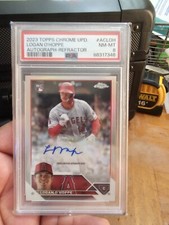 Psa 8 Topps Chrome Update Auto Refractor Logan Ohoppe