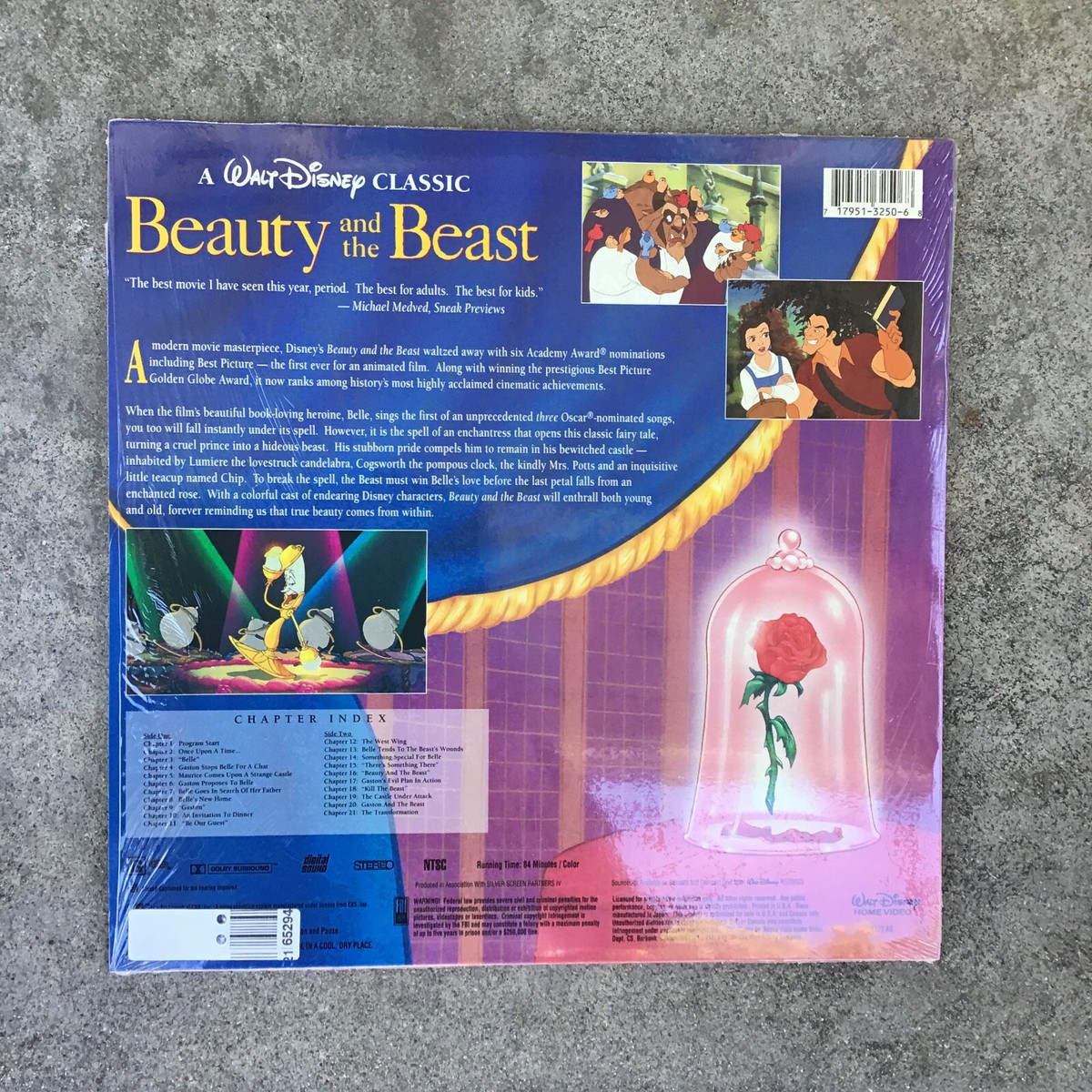 Beauty & the Beast LaserDisc Walt Disney Classic LD Stereo