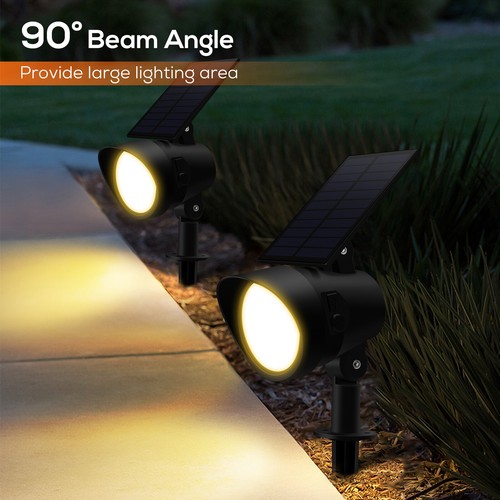 54 LED RGB Solar Wall Spot Lights CCT Outdoor Garden Landscape Yard Pathway Lamp - Picture 7 of 15