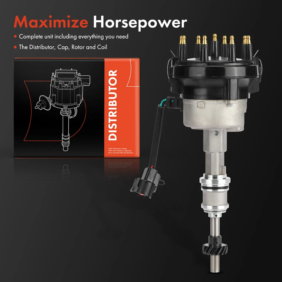 点火分配器带盖和转子适用于福特 f-250 f-350 f-600 f-700 v8 7.5L 7.0L — 第 2/4 张图片