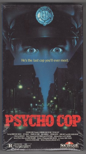 Psycho Cop (Factory Sealed Promo Horror VHS Screener)
