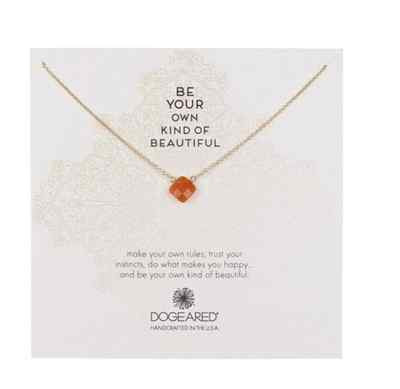 Dogeared  Be Your Own Kind of Beautiful Red Aventurine Necklace W1331