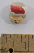 Kids Plastic Santa Claus Ring Red White Color Rare Vintage