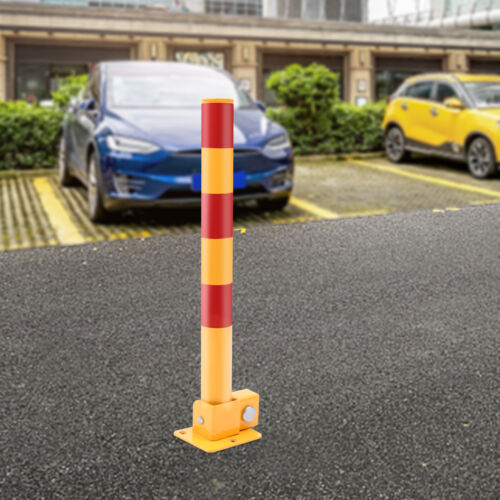 Automatic Locking Parking Post Safety Bollard Iron Pipe Traffic Post Barrier NEW