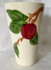 Franciscan Apple 12oz Tumbler Ceramic Water Glass Vintage Made in USA 5 1/8"